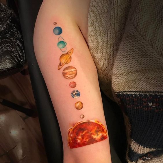 Best Solar System Tattoo Ideas