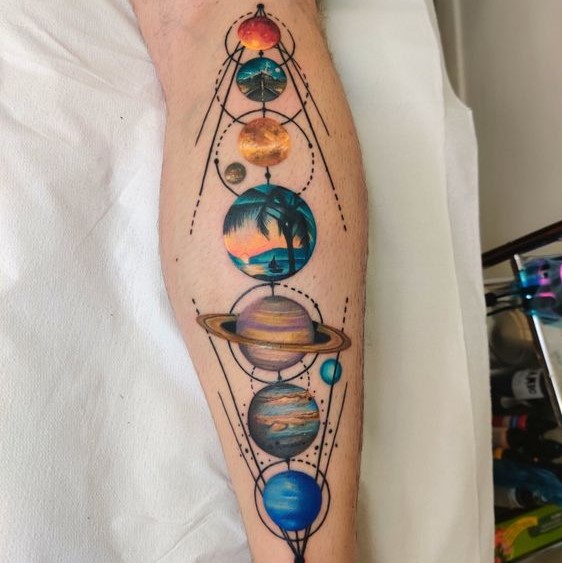 Best Solar System Tattoo Ideas
