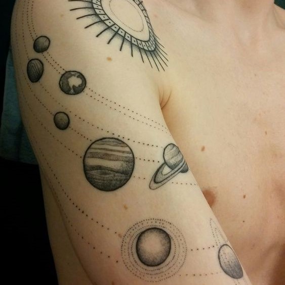 Best Solar System Tattoo Ideas