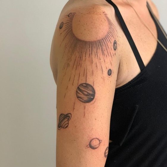 Best Solar System Tattoo Ideas