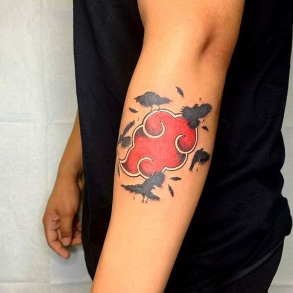 TATTOOOIE  TEMPORARY TATTOO  NARUTO AKATSUKI CLOUD  Shopee Philippines