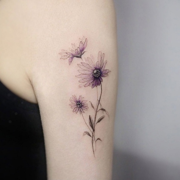 30 Best Aster Flower Tattoo Ideas 