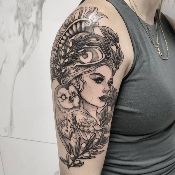 30 Best Athena Tattoo Ideas 