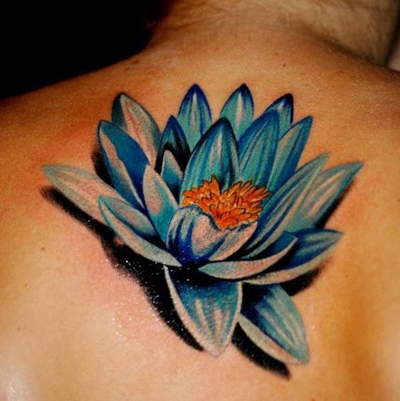 Blue Lotus Tattoo Ideas 15