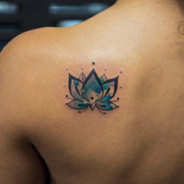 Blue Lotus Tattoo Ideas 16