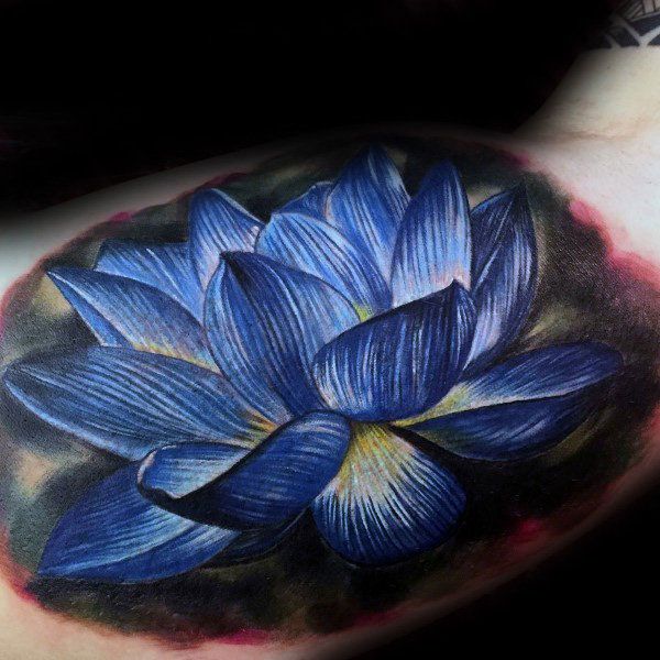 Blue Lotus Tattoo Ideas 2