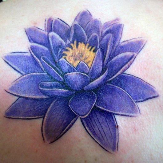 Blue Lotus Tattoo Ideas 28