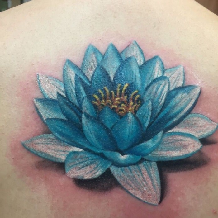 Blue Lotus Tattoo Ideas 33