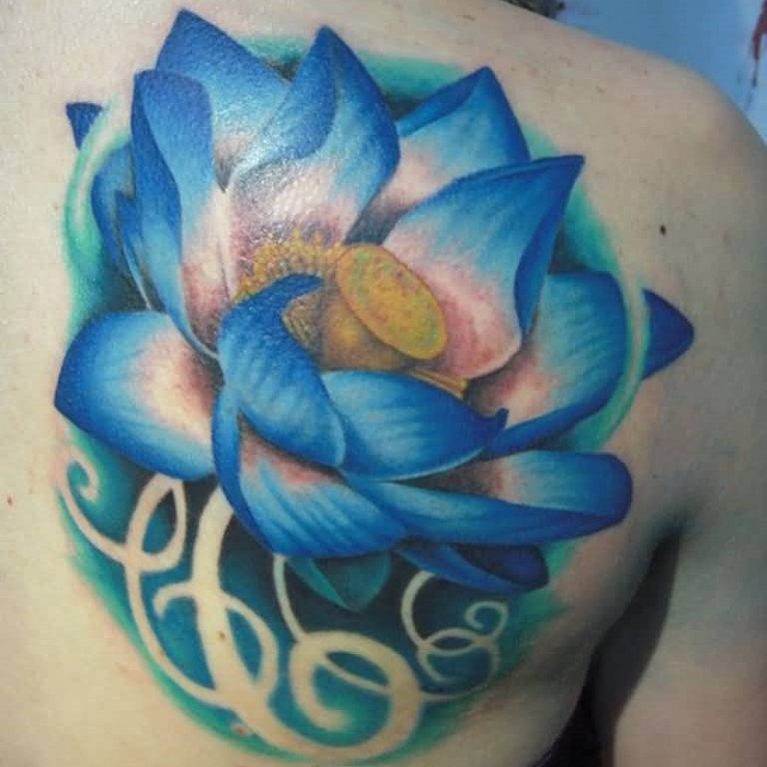 Blue Lotus Tattoo Ideas 7