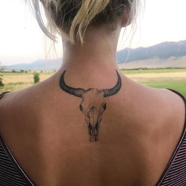 Texas Longhorn Color Tattoo Design C by NauticalWheeler on DeviantArt