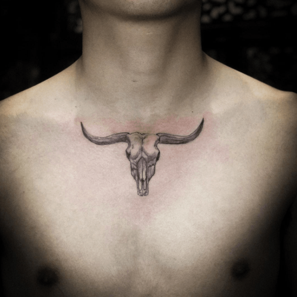 30 Best Bull Skull Tattoo Ideas 