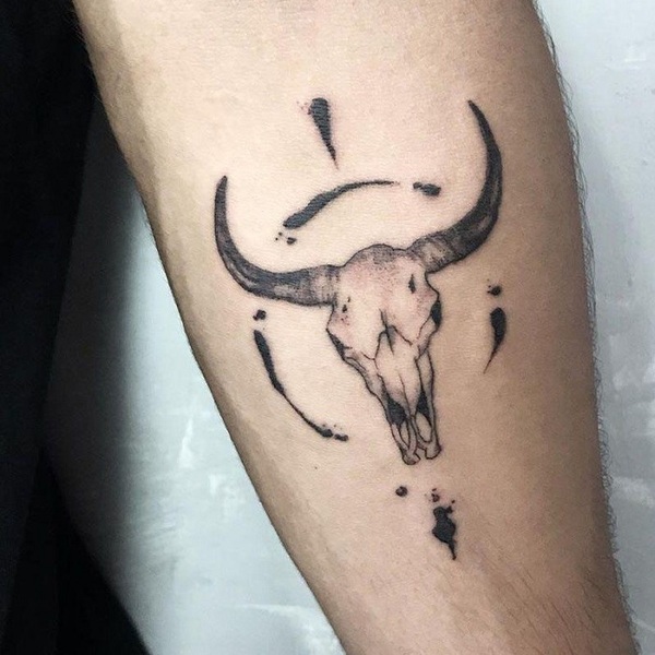 30 Best Bull Skull Tattoo Ideas 