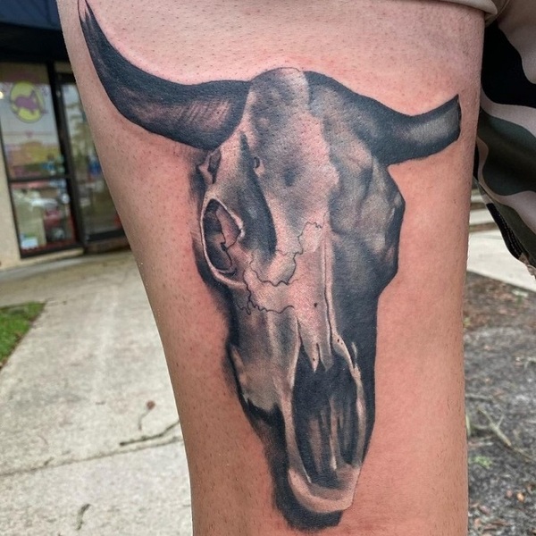 Day One Tattoo  Little cow skull for Grace  Artist   Facebook