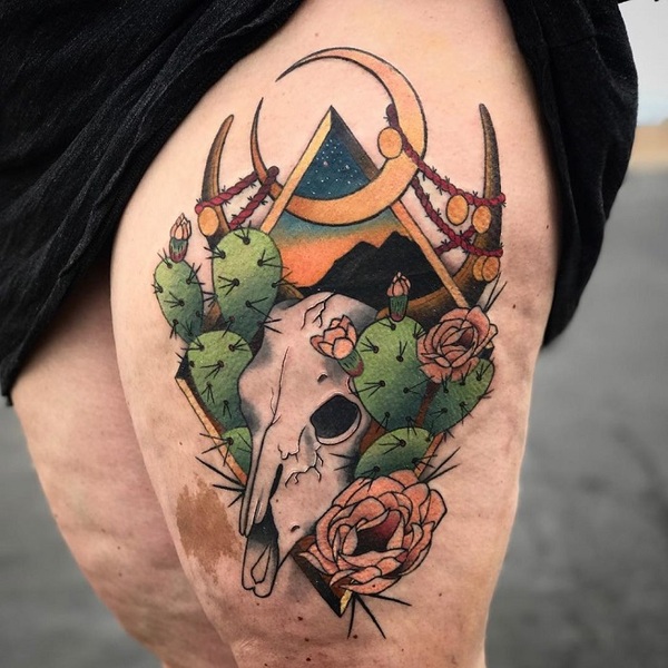 Desert tattoo | Desert tattoo, Tattoos, Simplistic tattoos