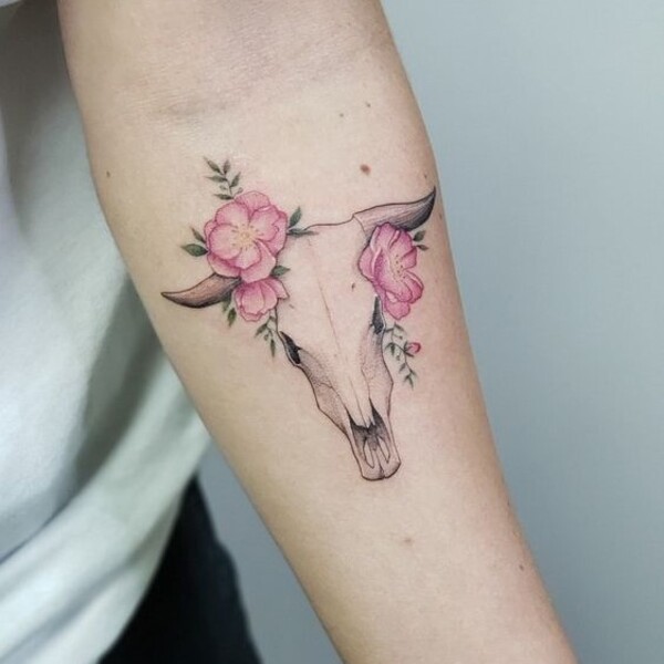 30 Best Bull Skull Tattoo Ideas 