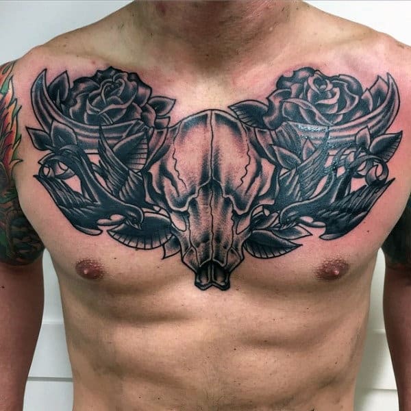 30 Best Bull Skull Tattoo Ideas 