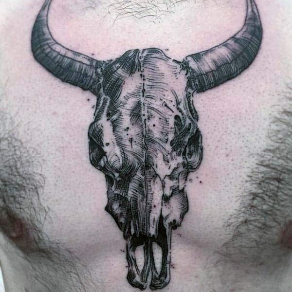 30 Best Bull Skull Tattoo Ideas 