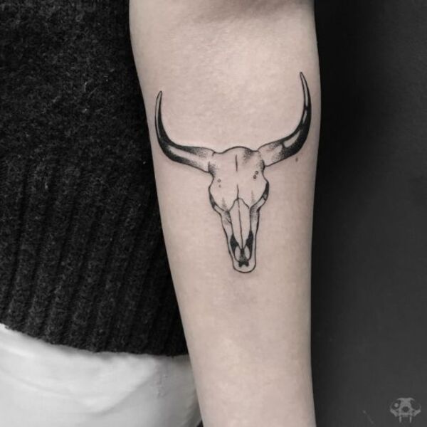 25 Powerful Bull Skull Tattoo Ideas for Men  Women in 2023