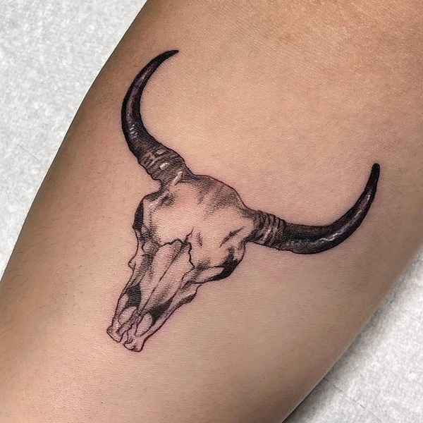 30 Best Bull Skull Tattoo Ideas 