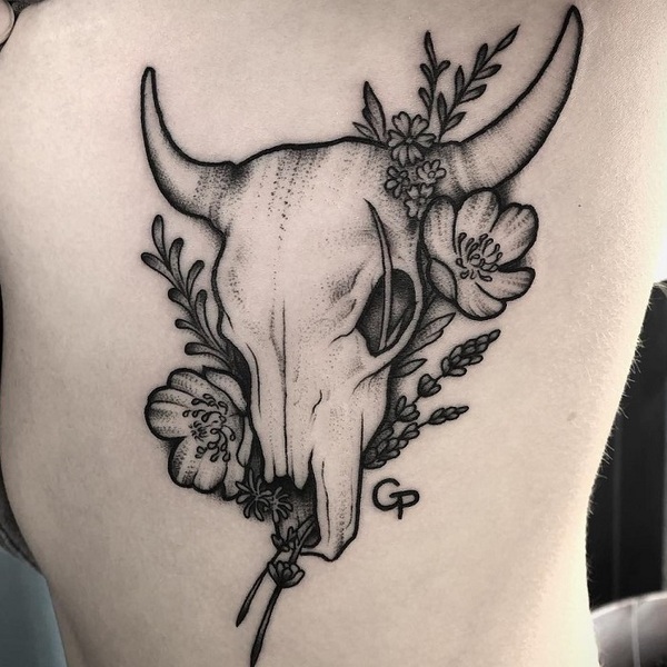 30 Best Bull Skull Tattoo Ideas 