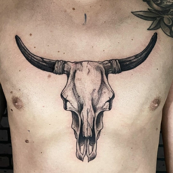 Top 93 Bull Skull Tattoo Ideas 2021 Inspiration Guide