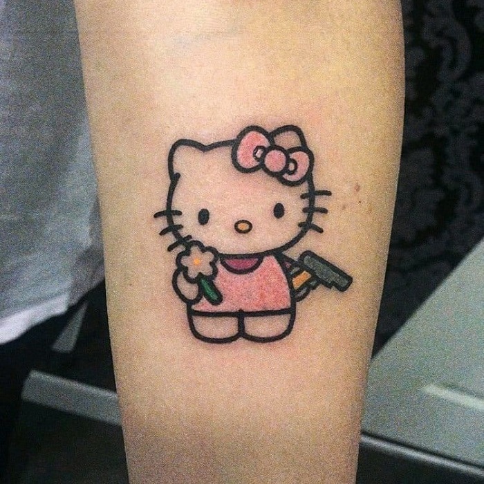 Hello Kitty Tattoo Ideas 17