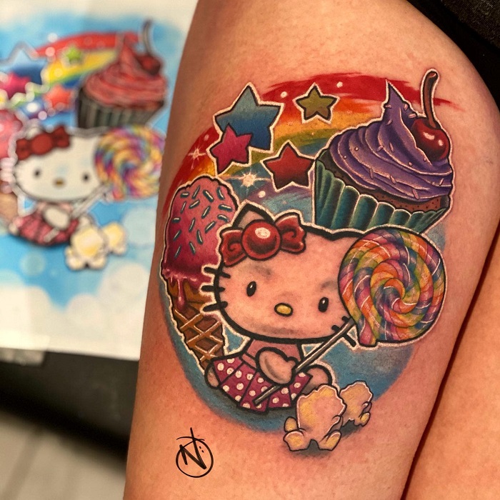 Hello Kitty Tattoo Ideas 27