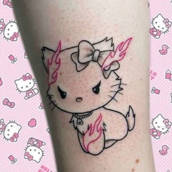 Hello Kitty Tattoo Ideas 28