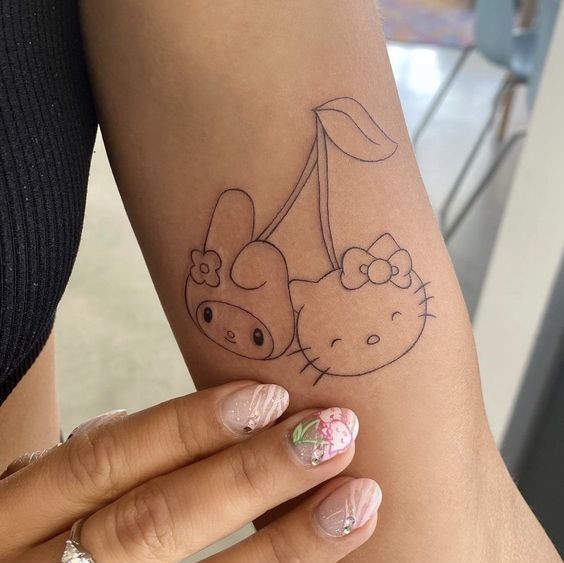Hello Kitty Tattoo Ideas 29