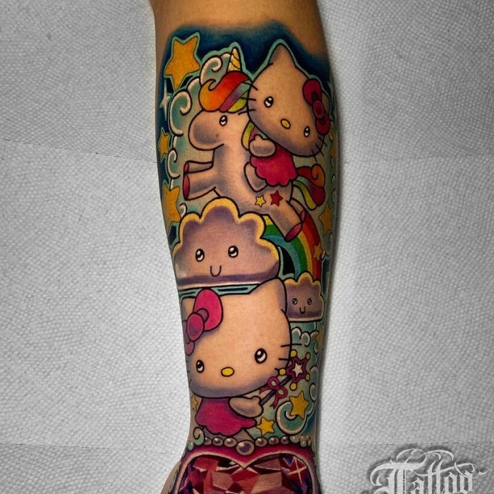 Hello Kitty Tattoo Ideas 34