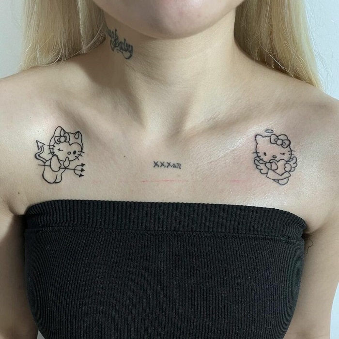 Hello Kitty Tattoo Ideas 35