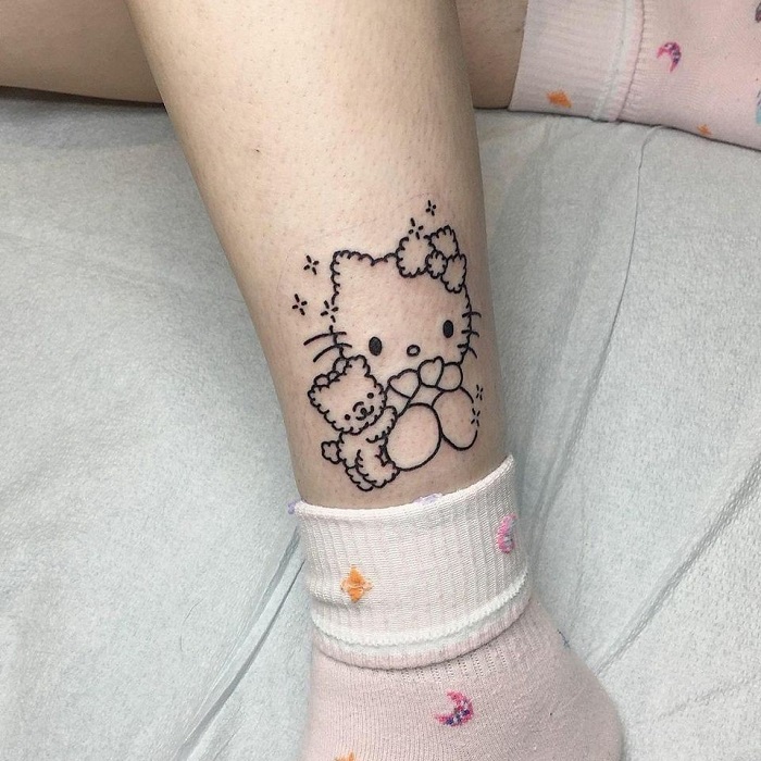 Hello Kitty Tattoo Ideas 37