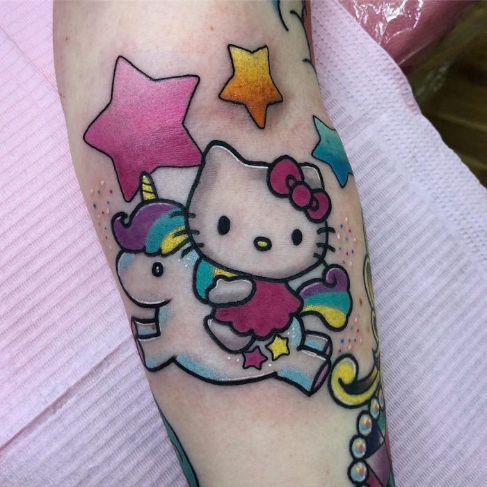 Hello Kitty Tattoo Ideas 38
