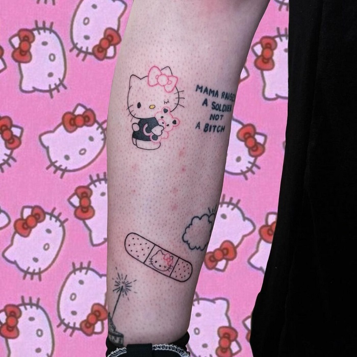 Hello Kitty Tattoo | see how it was done here: youtube.com/w… | Flickr