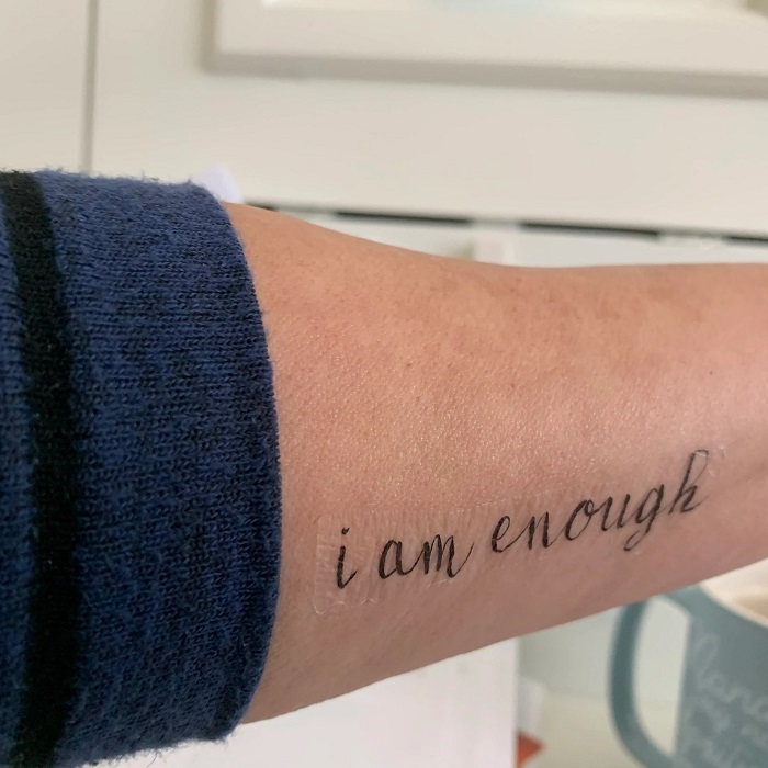 24 Meaningful I Am Enough Tattoo Design Ideas for You  Tattoo Twist