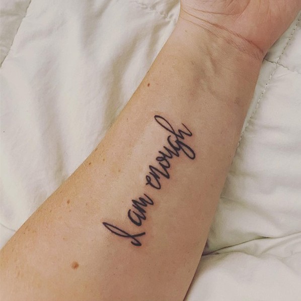 112 Energetic I Am Enough Tattoos To Fight Back Against Self Doubt