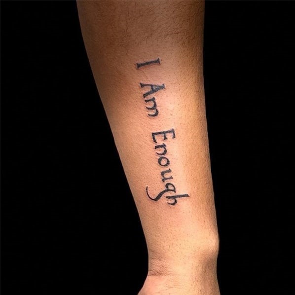 I Am Enough Tattoo Ideas 