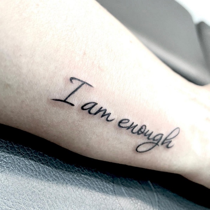 I Am Enough Tattoo Ideas 