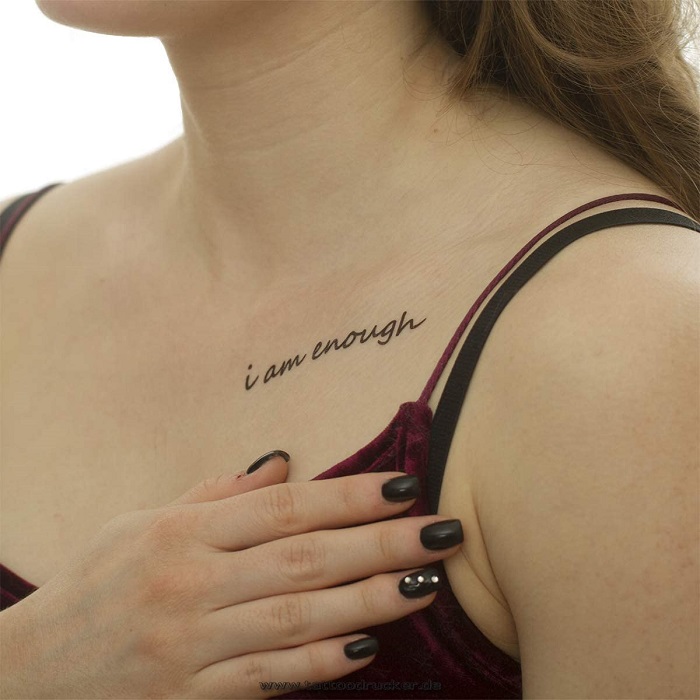 21 Effective I Am Enough Tattoo Designs For You  Psycho Tats