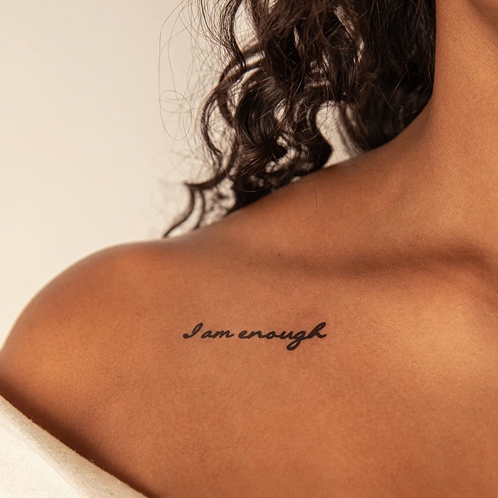 You are enough temporary tattoo get it here 