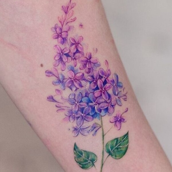 Tattoo uploaded by Tattoodo  Lilac flowers by Jose Guevara Morales  lilacflowers flowers flowertattoo  Tattoodo