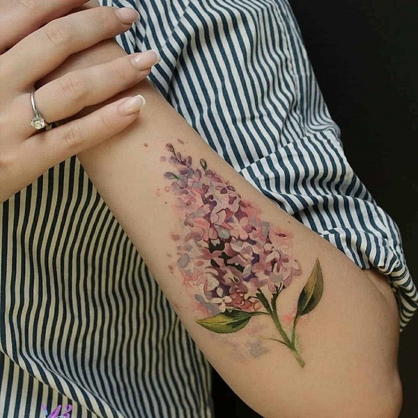 Filling out my arm with this lilac done by Alex at Tattoo Good Things in  Columbus OH Really loving how this one looks  rtattoo