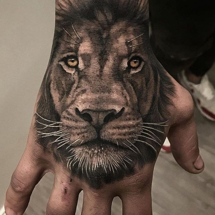 Lion Hand Tattoo Ideas 2