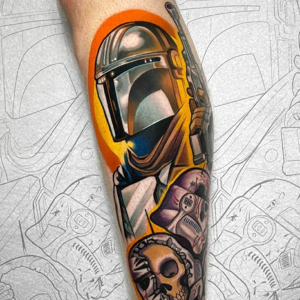 30 Best Mandalorian Tattoo Ideas 