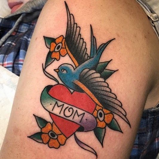 Mom Tattoo Heart Ideas 12