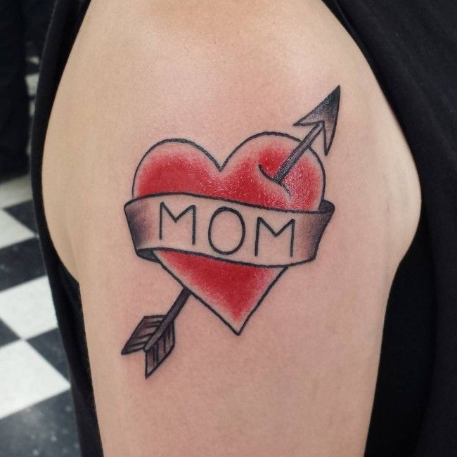 Mom Tattoo Heart Ideas 15