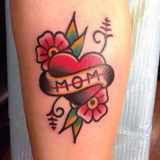 Mom Tattoo Heart Ideas 16