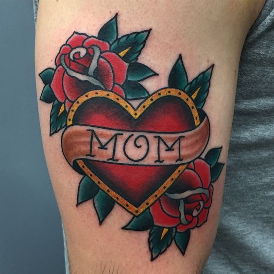 Mom Tattoo Heart Ideas 7