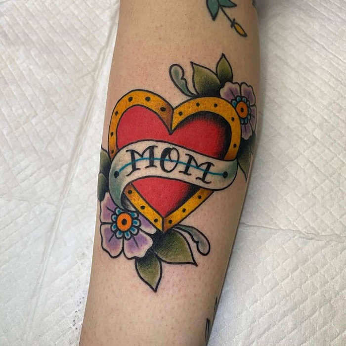 Mom Tattoo Heart Ideas 9