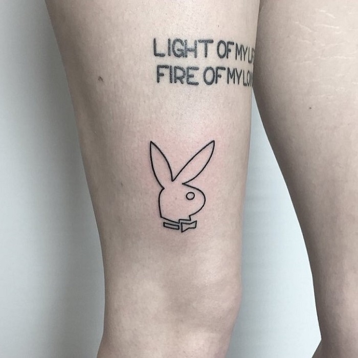 Update 77+ playboy bunny outline tattoo super hot in.cdgdbentre